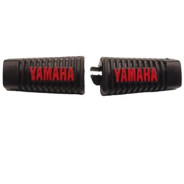 Imagem de Par Borracha Estribo Dianteiro Fer 150 Factor 150 Vermelho - Brv Borra