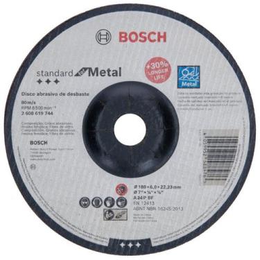 Imagem de Disco Desbaste 7" 180x6,0x22,2 Std Metal 2608619744 Bosch Unica, Unica