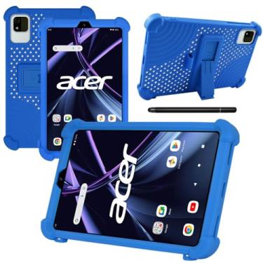 Imagem de [NSFN] Capa para tablet Acer Iconia Tab A8, capa para Acer Tab A8 de 22 cm, função de suporte, compatível com vários ângulos, portátil, à prova de choque, prevenção de quedas, fina, estável, à prova