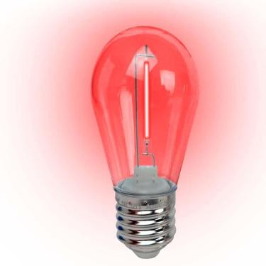 Imagem de Lâmpada Led Filamento Vermelho 1w E-27 220v 4 Peças Foxlux