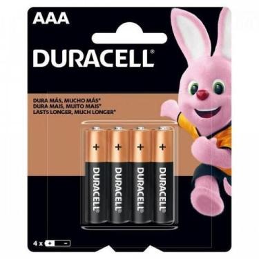 Imagem de Pilha Alcalina 1,5V Aaa Mn2400 (C/4 Pilhas) Duracell
