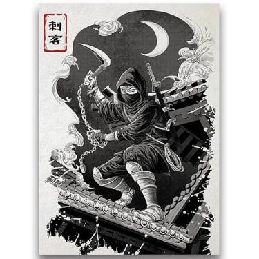 Imagem de Fantasy North - Shinobi's Mission - Série Yokai com tinta japonesa - Ninja - 100 capas de cartas TCG foscas texturizadas - Serve para Pokémon Magic MTG Commander e outros jogos de cartas - Mangas de