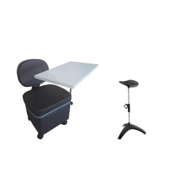 Imagem de Kit Manicure Cirandinha + Suporte De Perna   Tripé 