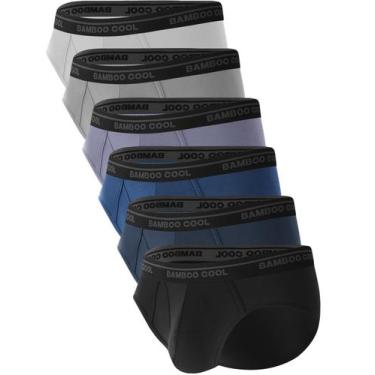 Imagem de Cuecas BAMBOO COOL masculinas respiráveis e macias, pacote com 6