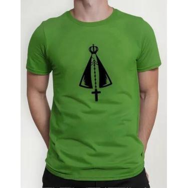 Imagem de Camiseta Camisa Adulto Feminina Masculina Algodão Nossa Senhora Aparec