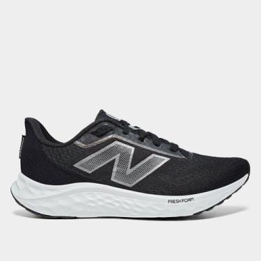 Imagem de Tênis New Balance Fresh Foam Arishi V'4 Feminino, Preto, Prata, 35