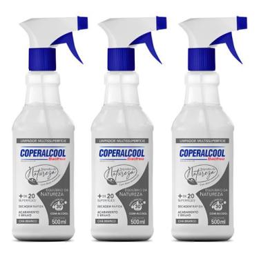 Imagem de 3 Un Limpador Coperalcool Bacfree Equilibrio (Chá Branco) 500ml - COAL