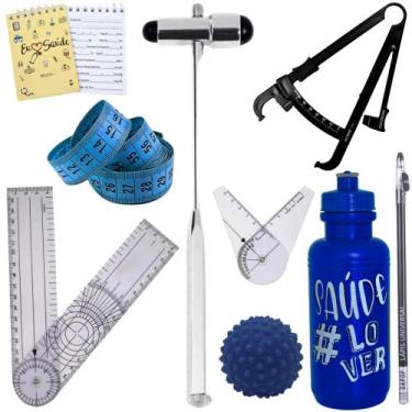 Imagem de Kit Itens Fisioterapia Goniometro Martelo Buck - Love Saude, ITENS FIS
