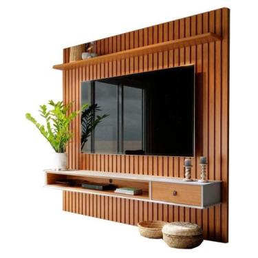 Imagem de Home Para Sala De Estar 250cm Tv 75 Polegadas 61x Off White Nature Teb