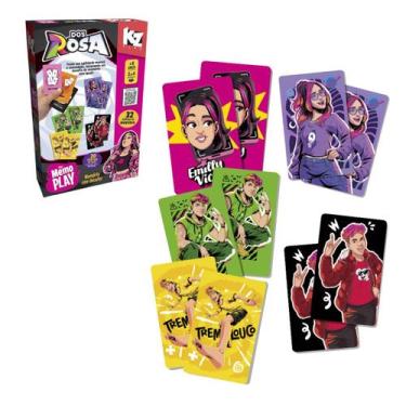Imagem de Jogo Divertido Memo Play Dos Rosa Memória Com Desafio - Elka