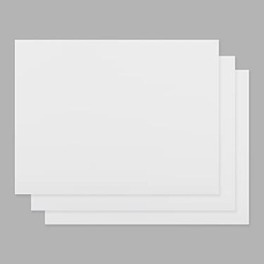 Imagem de CMI Tábua de corte de grau comercial para cozinhas, conjunto de tábuas de corte, tábua de cortar de plástico branco grosso, 61 x 45 x 2,5 cm, conjunto de 3 pacotes de cor branca, aprovado pela NSF