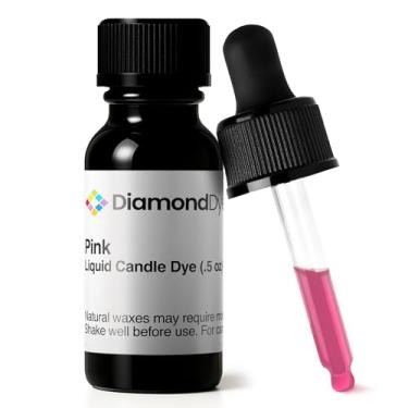 Imagem de Tinta para vela líquida rosa (0,141 g) - Feito nos EUA - Seguro e fácil de usar - Ingredientes puros e simples - Suprimentos para fabricação de velas para cera de soja, parafina, palma ou gel - 10