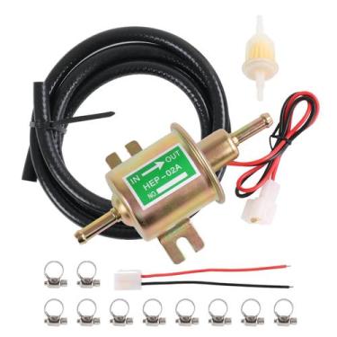 Imagem de Kit de bomba de combustível elétrica universal 12V 3-6 PSI de baixa pr