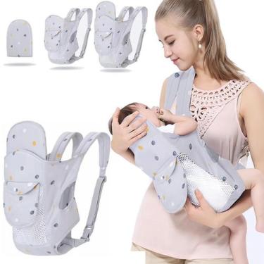 Imagem de Carrinho de bebê Povenk 4 em 1, macio, respirável, 8-20 kg, cinza