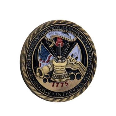 Imagem de Moeda comemorativa: medalhão das Forças Armadas dos EUA, imposto de fi