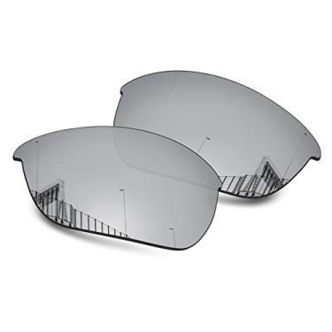 Imagem de Well-aimed Lentes de reposição polarizadas de 1,5 mm para óculos de sol Oakley Half Jacket 2.0 OO9144, antiarranhões, resistente a impactos, Irídio prateado polarizado - 1,5 mm, One Size