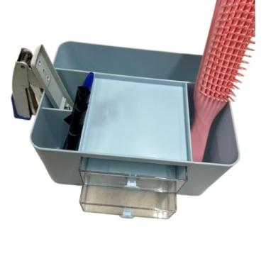 Imagem de Organizador Mesa Porta Treco Caneta Gaveta/Maquiagem Escritório Multiuso(2617 Azul)