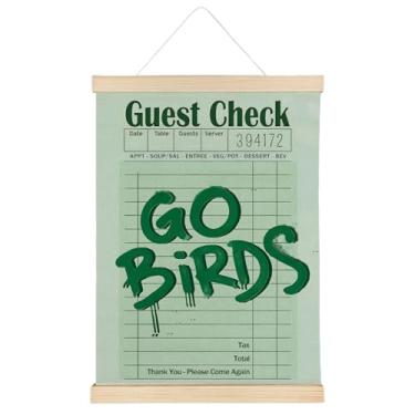 Imagem de ATBWGT Decoração de parede de futebol Go Birds, decoração de quarto de futebol para meninos, pôster esportivo de verificação de convidado, moldura para meninos, quarto, dormitório, berçário