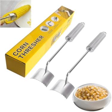 Imagem de Descascador de milho para espiga de milho, ferramenta de descascador de espiga de milho dente de serra 2025, ferramenta ideal de design ergonômico para ferramenta decapadora de espiga de aço