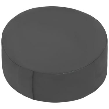 Imagem de Almofada redonda de meditação de trigo sarraceno, assento confortável para ioga, enchimento de casco natural, altura ajustável, algodão de cobertura macia, ideal para meditação e relaxamento