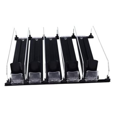 Imagem de RiToEasysports Organizador de Bebidas para Geladeira, Dispensador de Lata de Refrigerante Com Mola Ajustável para Latas de 12-20 Onças, Solução de Economia de Espaço de Plástico ABS para Bebidas de Cerveja e Despensa (Preto)