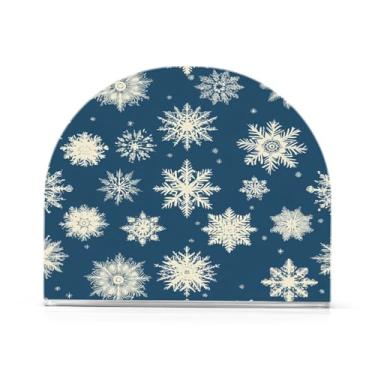 Imagem de xigua Lindo porta-guardanapos de flocos de neve de Natal para mesas – Porta-guardanapos para cozinha, porta-guardanapos de mesa, porta-guardanapos de coquetel, porta-guardanapos de papel75