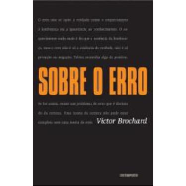 Imagem de Livro Sobre O Erro - CONTRAPONTO EDITORA