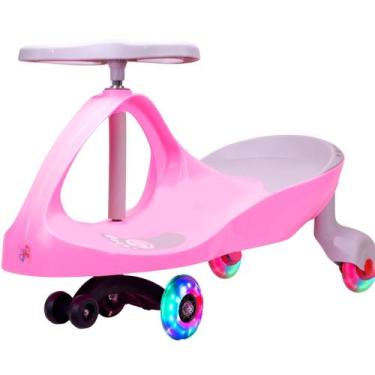 Imagem de Carrinho Rolimã Zig Zag Car 360 Roda Led Infantil - Castela