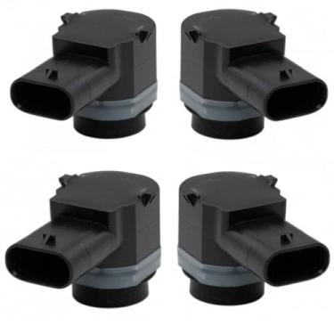 Imagem de TRQ Kit de sensor de objeto auxiliar de estacionamento de para-choque traseiro de 4 peças compatível com Ford Tansit Explorer