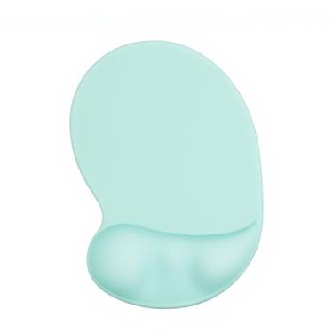 Imagem de Tscuite Mouse pad ergonômico com descanso de pulso de ervilha, suporte de pulso de gel, tecido de lycra premium, tapete de mouse antiderrapante em forma de caracol, ideal para laptop e desktop