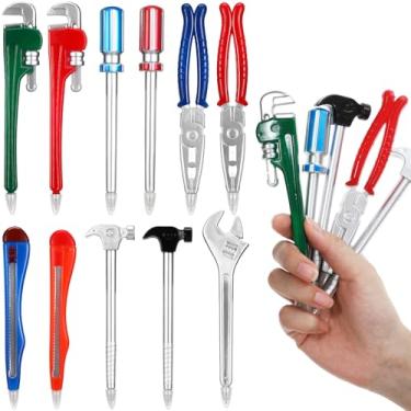 Imagem de TOPPERFUN 11 canetas esferográficas em formato de ferramenta, ferramentas de ferragem, canetas de escrita para casa, escola, escritórios, acessórios de papelaria