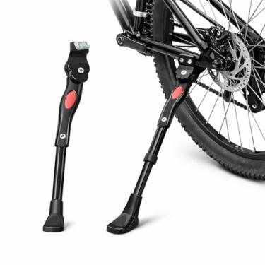 Imagem de Descanso para Bicicleta Regulável Aro 20 a 29 Pezinho em Alumínio Reforçado, Antiderrapante, Fácil Instalação, Compatível com MTB, Urbana e Speed