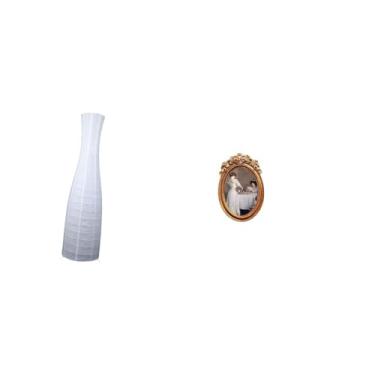 Imagem de Whtkoph Abajur Minimalista de Proteção para Quarto de Hotel Ou Sala de Estar, com Moldura Decorativa em Resina para Fotos E Suporte Decorativo.