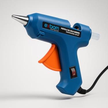Imagem de Pistola de Cola Quente Profissional Exbom 20W Bivolt Automático com 2 Bastões – Alta Potência e Precisão