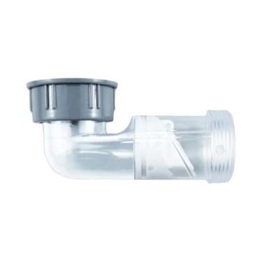 Imagem de Tubo De Drenagem Curvo Para Pia De Cozinha, Kit De Drenagem À Prova De