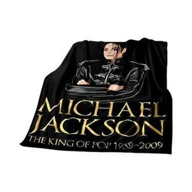 Imagem de Cobertor Super Macio Michael J-Jackson De Alta Qualidade Para Viagem, 
