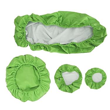 Imagem de Cryfokt Conjunto de Capa Protetora para Cadeira Odontológica à Prova D'água, Material PU Seguro e Durável para Proteção de Equipamentos Odontológicos, Cor Verde Rosa Vermelha, Conjunto de 4 Peças