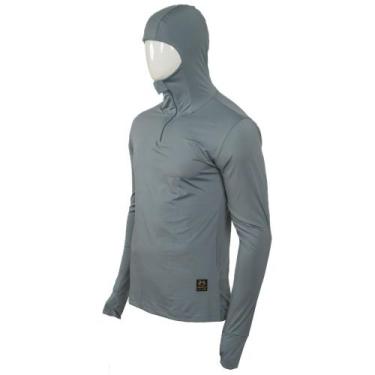 Imagem de Camisa De Pesca Com Capuz Proteção Uv 50 Terra Nativa, Cinza claro, XG