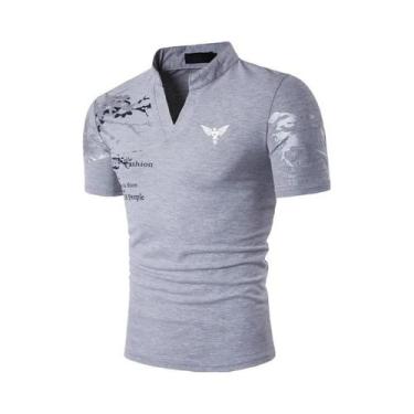 Imagem de Camisa Polo Masculina De Manga Curta Confortável Ajuste Regular Moda P