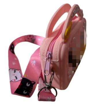 Imagem de cabfirm Bolsa tiracolo infantil, bolsa de mão com zíper, bolsa de ombro, bolsa de ombro, bolsa de moedas, acessórios, bolsa de dinheiro, Mick Mouse rosa