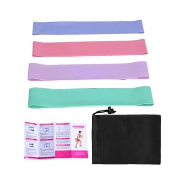 Imagem de Pacote de 4 Elásticos Exercício Loop Latex para Academia Treinamento Força e Exercícios Fisioterapia Fitness em Casa