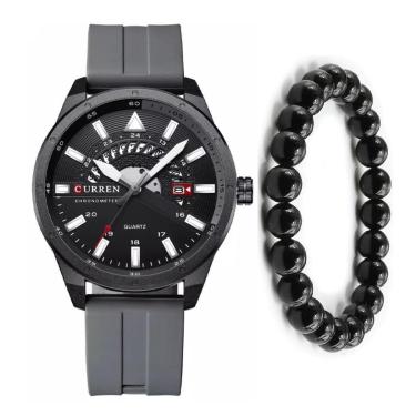 Imagem de Relógio Analógico Masculino Curren Luxo Esportivo + Pulseira-Masculino