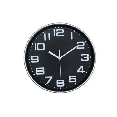 Imagem de Relógio de parede simples relógio de parede para casa, sala de estar, quarto, estudo, relógio de parede redondo, relógio de quartzo, relógio de parede para quarto
