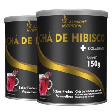 Imagem de Chá de Hibisco + Colágeno Pó Solúvel 2x150 gramas - Alisson Nutrition
