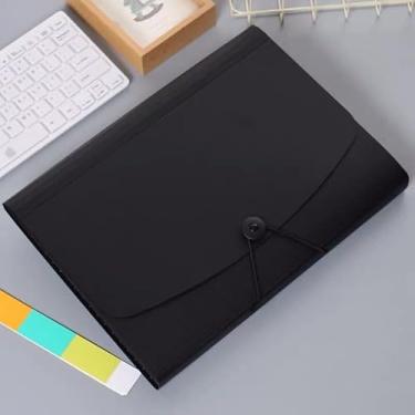 Imagem de Caixa Arquivo Morto Organizadora A4 Multiuso Kit com 10 Unidades para Documentos, Pastas e Papelada, Fácil Armazenamento e Identificação, Ideal para Escritório e Casa (PRETO)