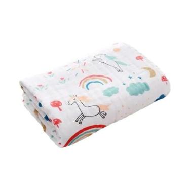 Imagem de Toalha De Banho Unissex Para Bebês, 4 Camadas De Gaze De Algodão, Fral