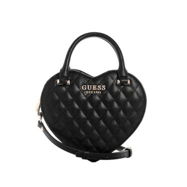 Imagem de GUESS Bolsa de coração Atabey, preta