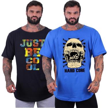 Imagem de Kit 2 Camisetas Morcegão Masculina MXD Conceito Fitness Academia Musculação-Masculino