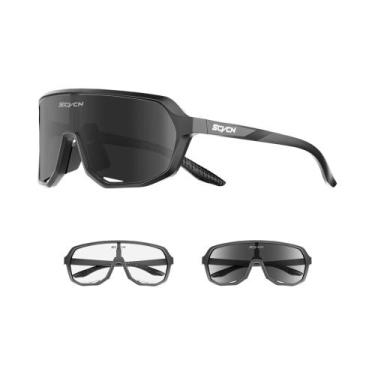 Imagem de Óculos De Sol Fotocromáticos UV400 Para Ciclismo Masculino E Feminino 