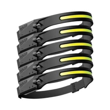 Imagem de Lanterna De Cabeça LED Recarregável Com Sensor USB, Potente Para Campi